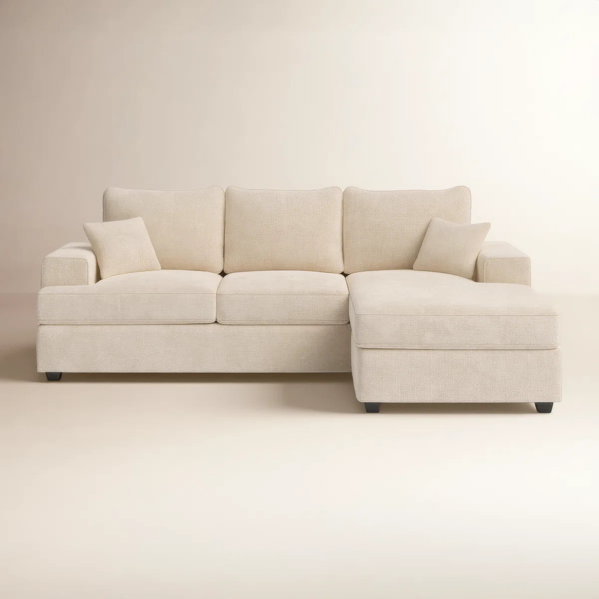 Alden 100" W Reversible Sectional with Down-Filled Cushions | Wayfair North America