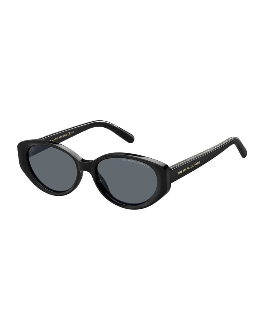 Marc Jacobs Oval Acetate Sunglasses | Neiman Marcus