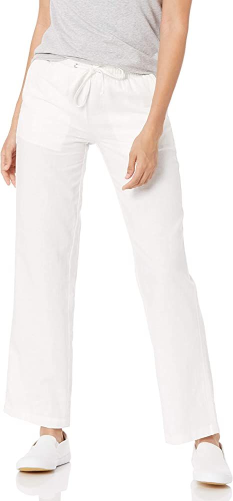 Amazon Essentials Women's Linen Blend Drawstring Wide Leg Pant (Available in Plus Size) | Amazon (US)