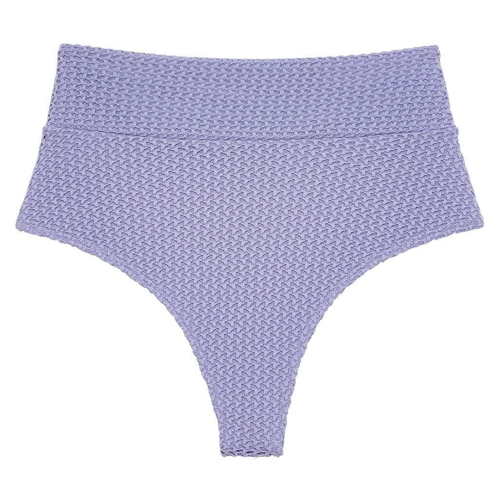 Lavender Crochet Added Coverage High Rise Bikini Bottom | Montce