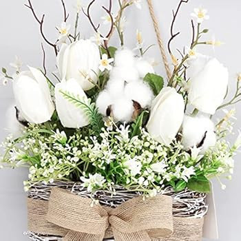 Hello Sign Rose Basket Wall Decor  | Amazon (US)