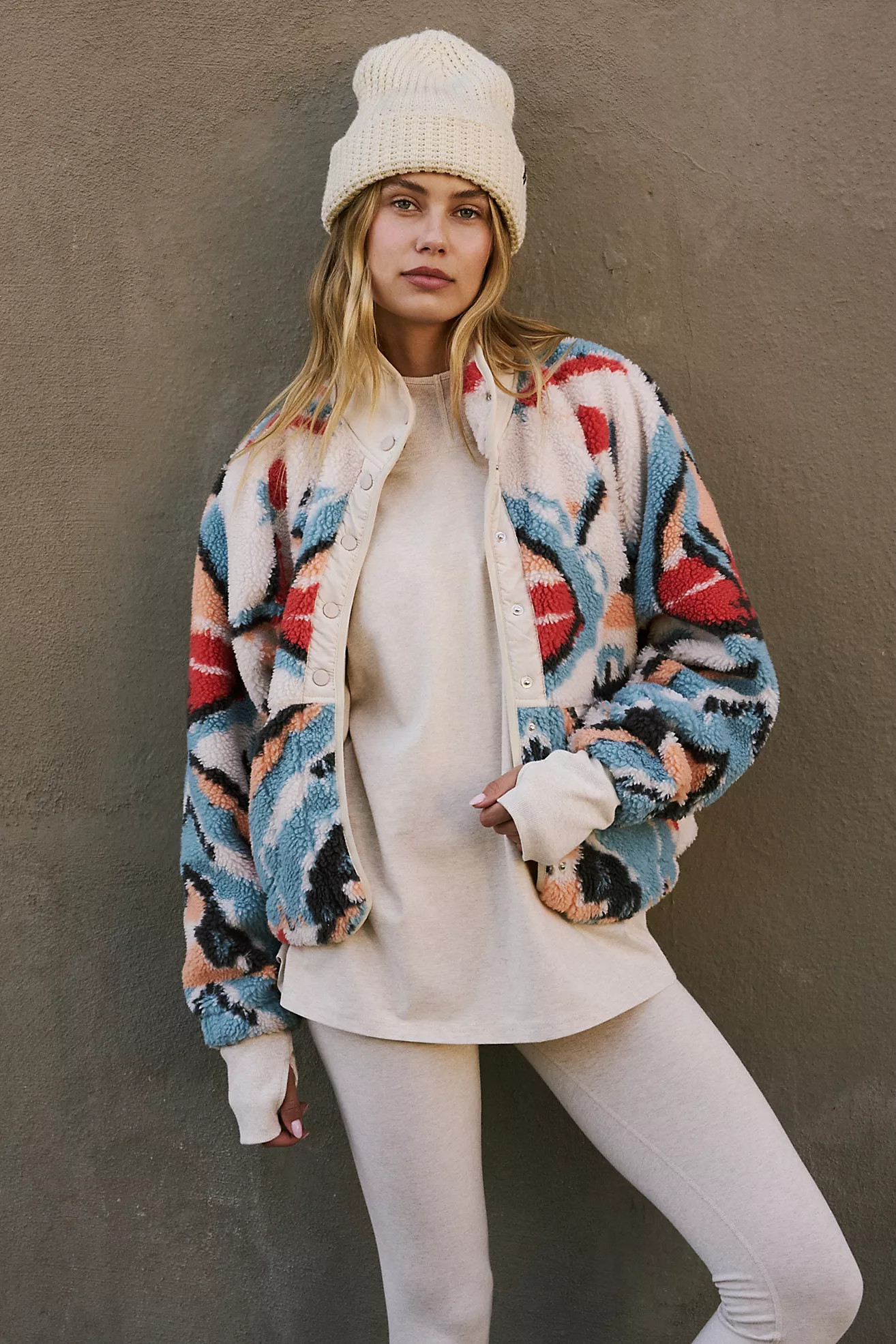 Hit The Slopes Printed Fleece Jacket | Free People (Global - UK&FR Excluded)