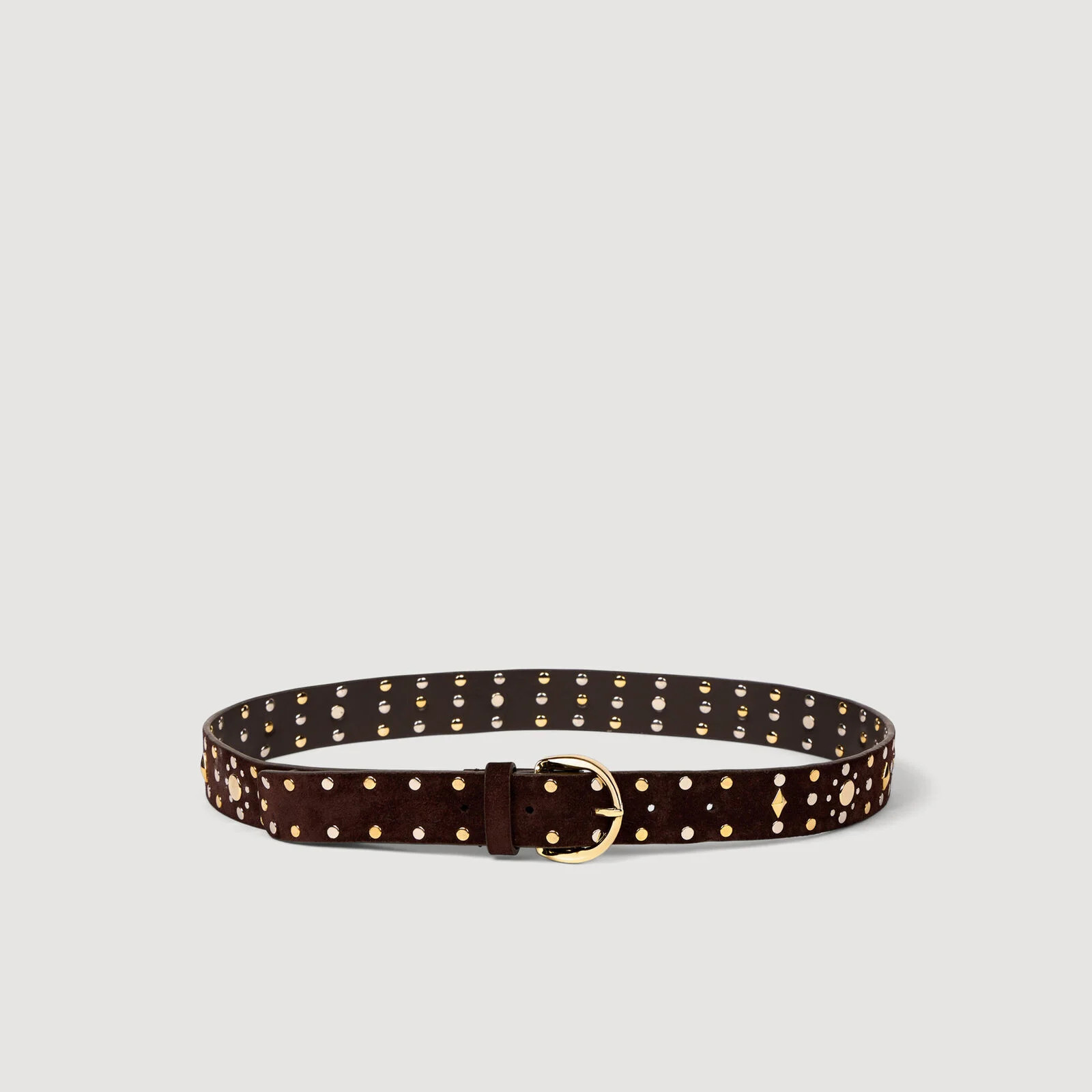 Suede belt with rivets | Sandro US | Sandro-Paris US