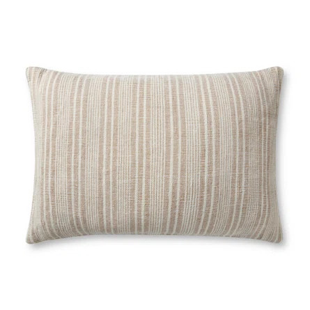 Magnolia Home By Joanna Gaines X Loloi Elaine Cream / Beige Pillow | Wayfair North America