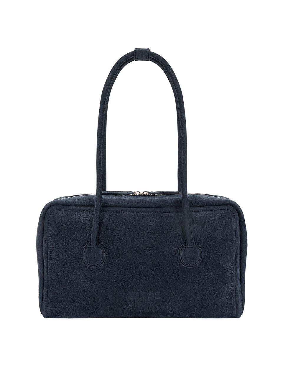 Nubuck Leather Soft Boston Bag [Indigo] | W Concept (US)
