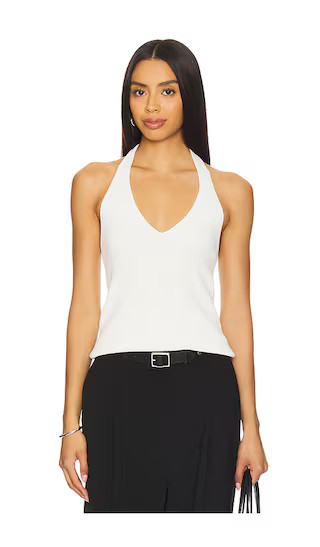 Alder Knit Halter in Ivory | Revolve Clothing (Global)