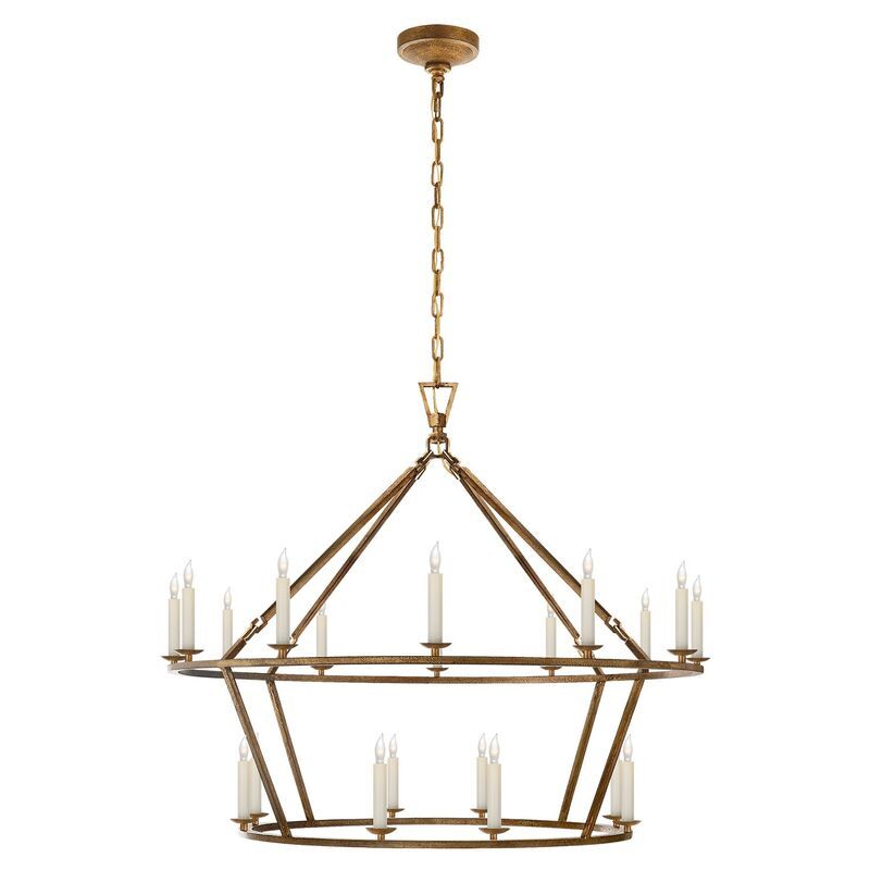 Darlana Large Two-Tiered Ring Chandelier | One Kings Lane