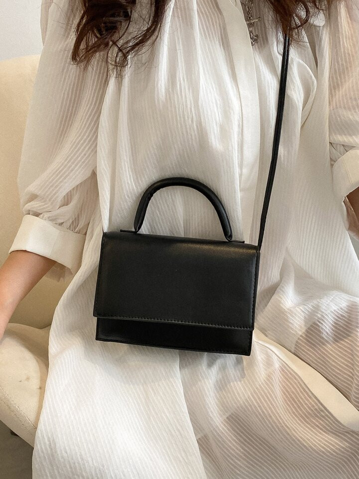 Lightweight,Business Casual Mini Minimalist Square Satchel Bag For Teen Girls Women College Stude... | SHEIN
