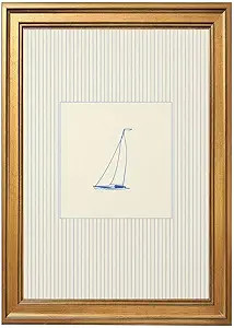 Framed Minimalist Sailboat Poster Canvas Print Art Contemporary Wall Art Painting Pictures Wall D... | Amazon (US)
