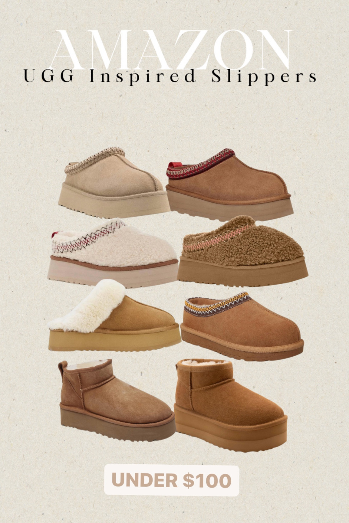 Ugg inspired slippers sale