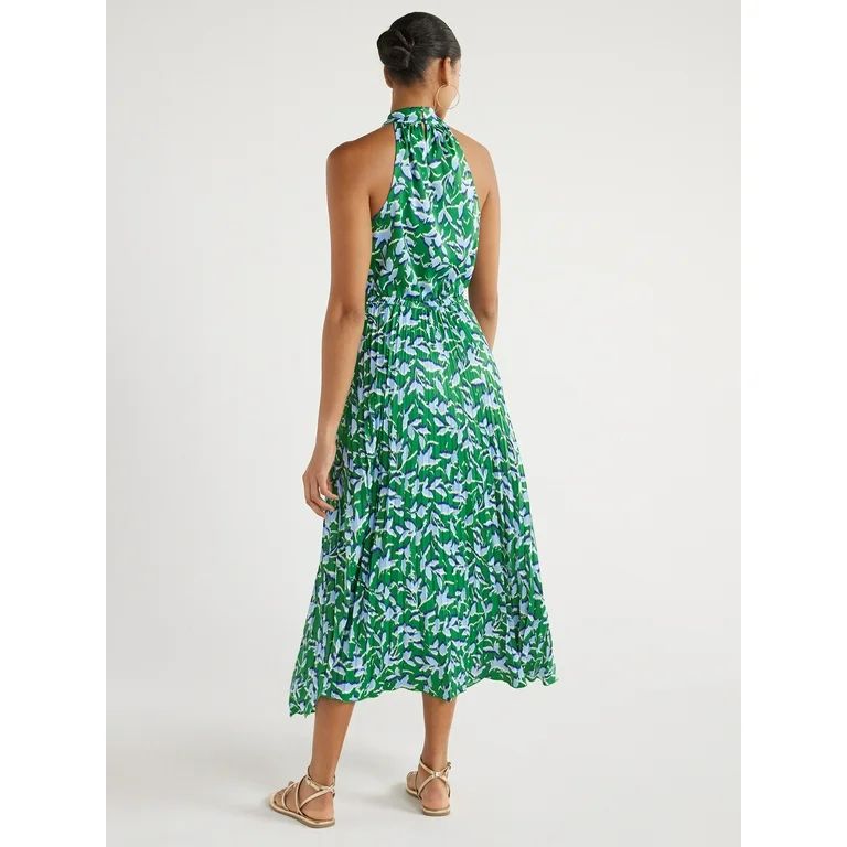 Scoop Women’s Wow Halter Neck Dress, Sizes XS-XXL | Walmart (US)