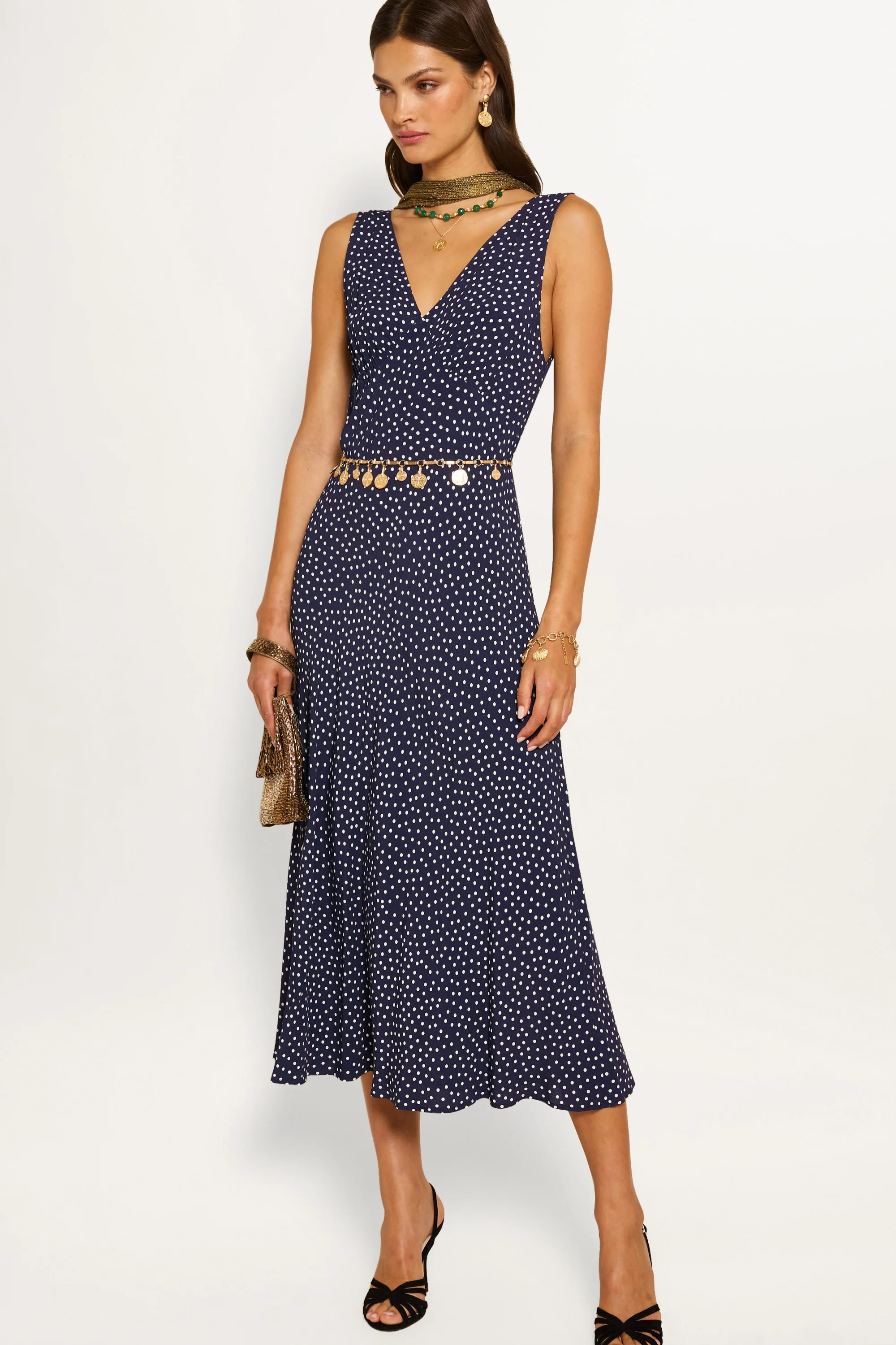 Sandrine - Mini Dot Navy | Rixo