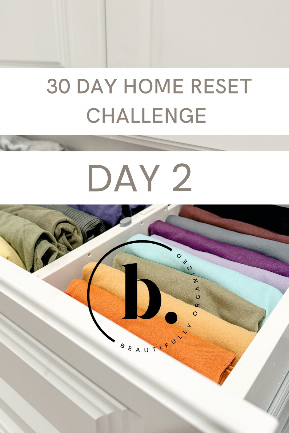 DAY 2:

Step 1. grab your black bag for donation and white bag for trash 
Step 2. Set a timer for 30-min to 1 hour, based on how much time you have. (If you can, I recommend an hour!)
Step 3- ask yourself the following questions…

1. If this item annoying? Like leggings that ride up or jeans that feel scratchy? If yes , THROW IT OUT 👋🏼 
2. Do I have multiples of this item that I could pair down? Like 5 red shirts when maybe you could pick your 2 favorites? TOSS THE EXTRA! ✌🏼 
3. Does this make me feel like the “me” I want to be when I wear it? If the answer is no, toss it! 🙅🏼‍♀️
4. Am I holding onto this out of guilt for money spent or a gift? We talked about this yesterday…we aren’t bringing that energy into 2025 friend, let it go! ❌

B O N U S 🏠 C H A L L E N G E

Take all of your hanging clothes and turn your hangers backwards! This will give you a clear picture at the end of this year about what you actually wore, and didn’t wear! 

Don’t forget to check out the link in my bio for my favorite closet products I use in my own closet and in our clients homes! 

See you tomorrow! 👋🏼

#LTKHome #LTKStyleTip #LTKWatchNow