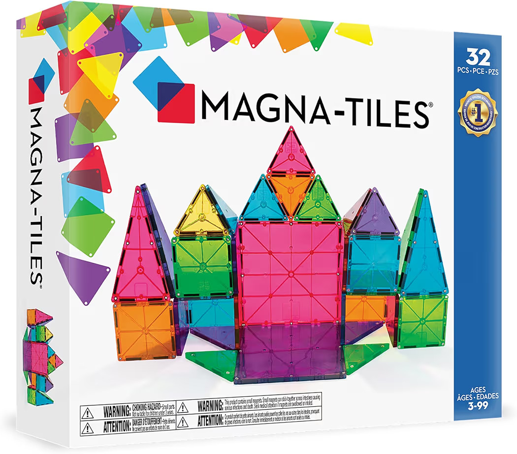 MAGNA-TILES 32-Piece Magnetic Construction Set
        The ORIGINAL Magnetic Building Brand, Clas... | Amazon (US)