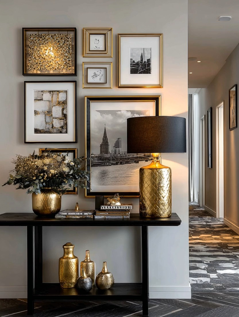 This is where your home becomes personal.

Not with more decor—
but with intentional pieces.

A simple black console table.
A gold and black statement lamp.
And a curated gallery wall that actually means something.

Not random prints.
Not filler art.

Memories. Places. Moments.
Or even black-and-white frames that tell your story quietly.

This is the kind of corner that makes people pause—
before they move any further into your home.

It feels styled…
but more importantly, it feels yours.

✨ Shop our edit of console tables, statement lamps, and gallery frames to create this look effortlessly.

Because the most beautiful spaces…
are the ones that tell a story.

#homedecor #entrywaydecor #interiordesign #gallerywall 

 #LTKHome