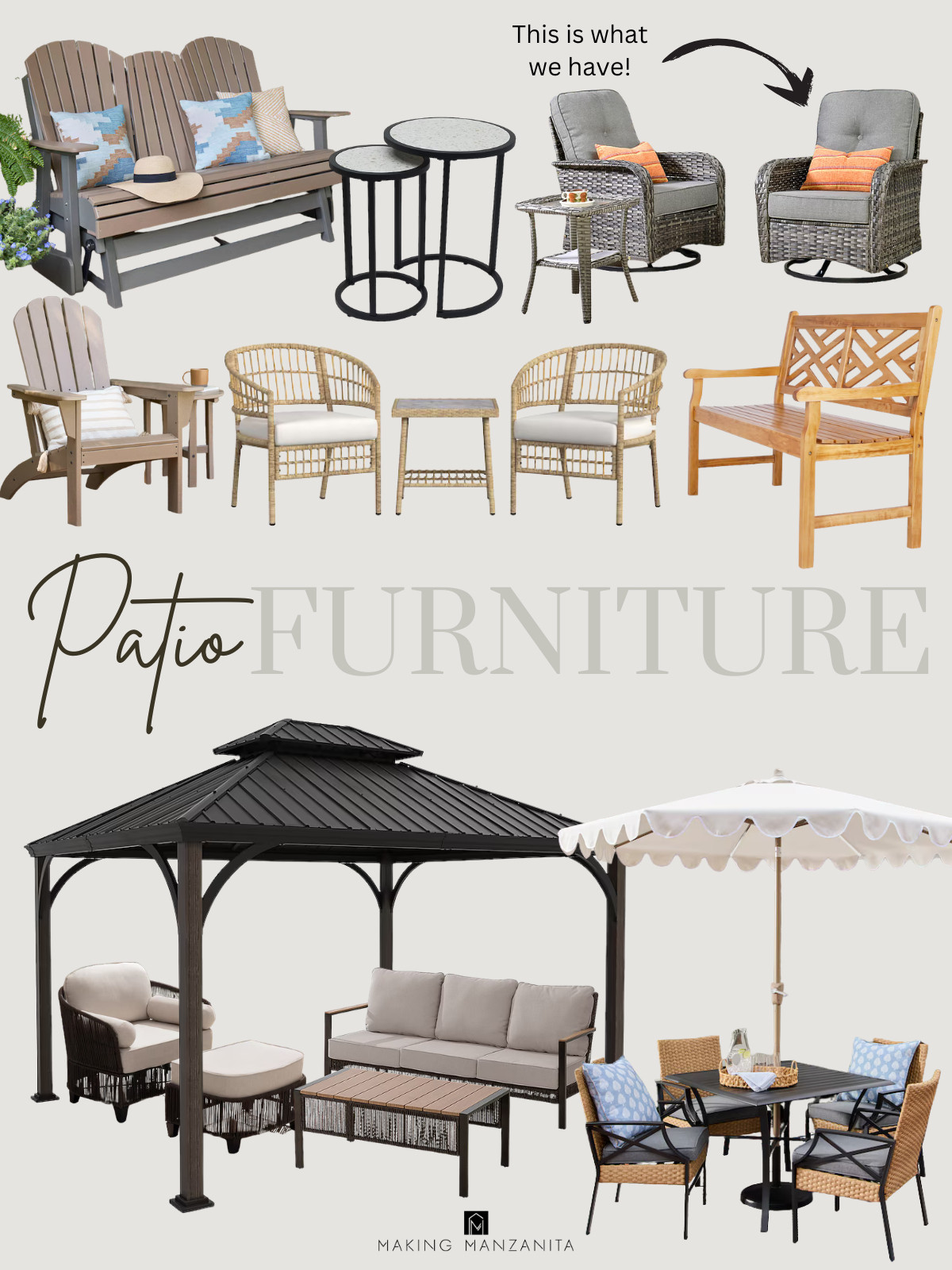Lowe’s patio furniture finds that make outdoor living feel easy 🤎 Think neutral wicker seating, cozy cushions, and simple coffee tables that create a relaxed, pulled-together space. Perfect for porches, patios, or backyards - durable, affordable, and easy to style.  

 #LTKSeasonal #LTKHome