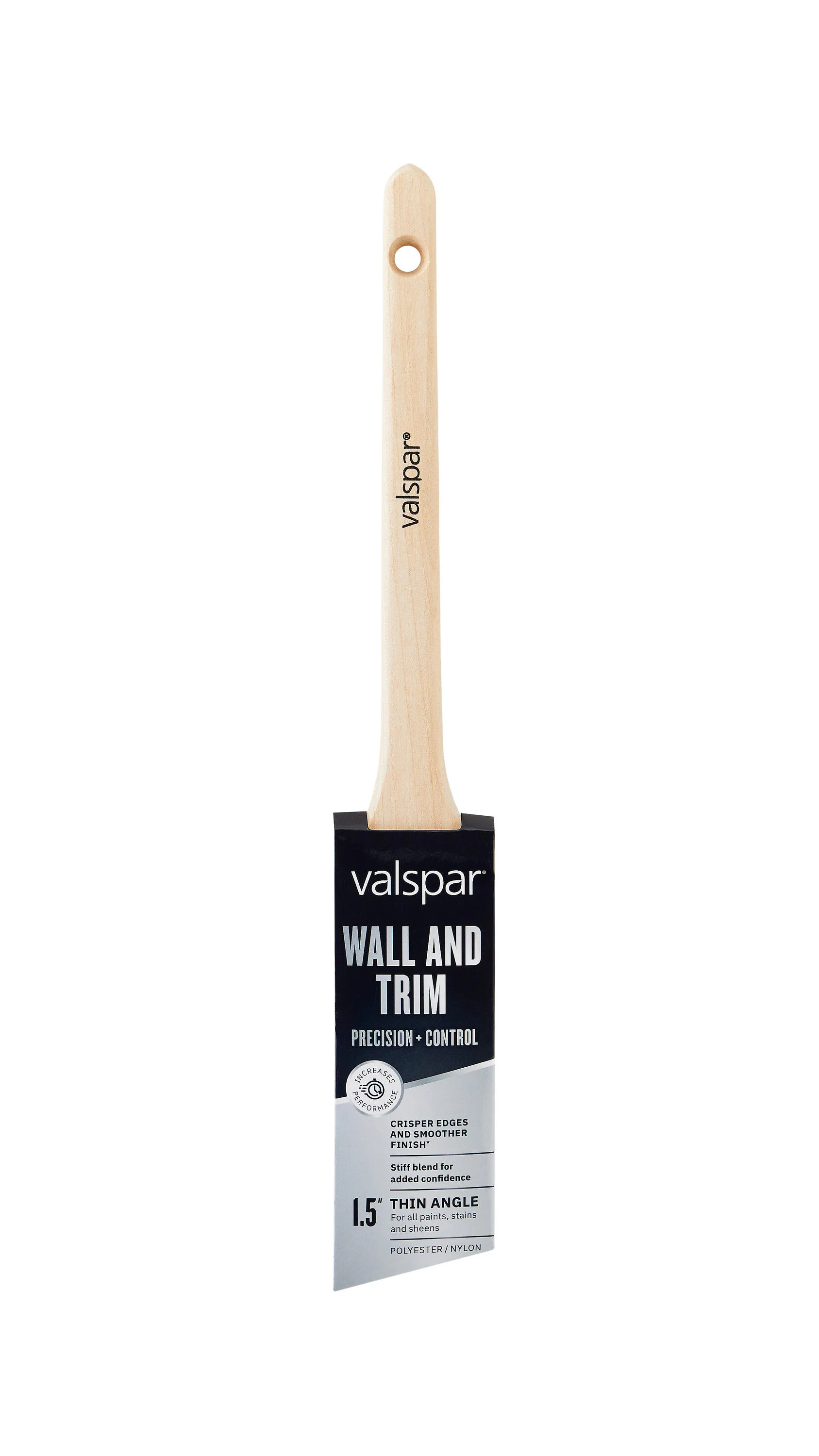 Valspar 1-1/2-in Reusable Nylon- Polyester Blend Angle Paint Brush (General Purpose Brush) | 891442150 | Lowe's