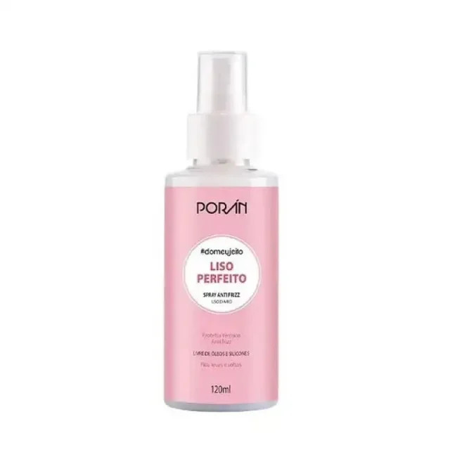 SPRAY LISO PERFEITO ANTI FRIZZ PORAN 120ML | Drogasil BR