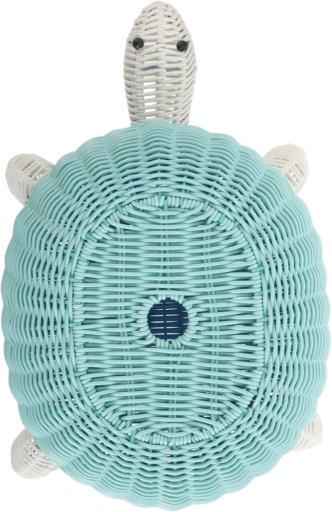 SOLUSTRE Cute Turtle Handmade Woven Storage Basket Organizer for Snacks and Keys Charming Rattan ... | Amazon (US)
