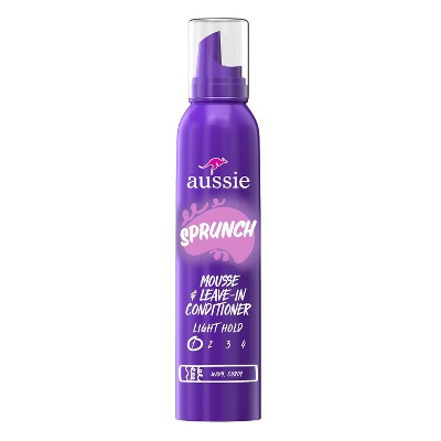 Aussie Sprunch Hair Mousse - 6oz: For Curly, Dry Hair Styling | Target
