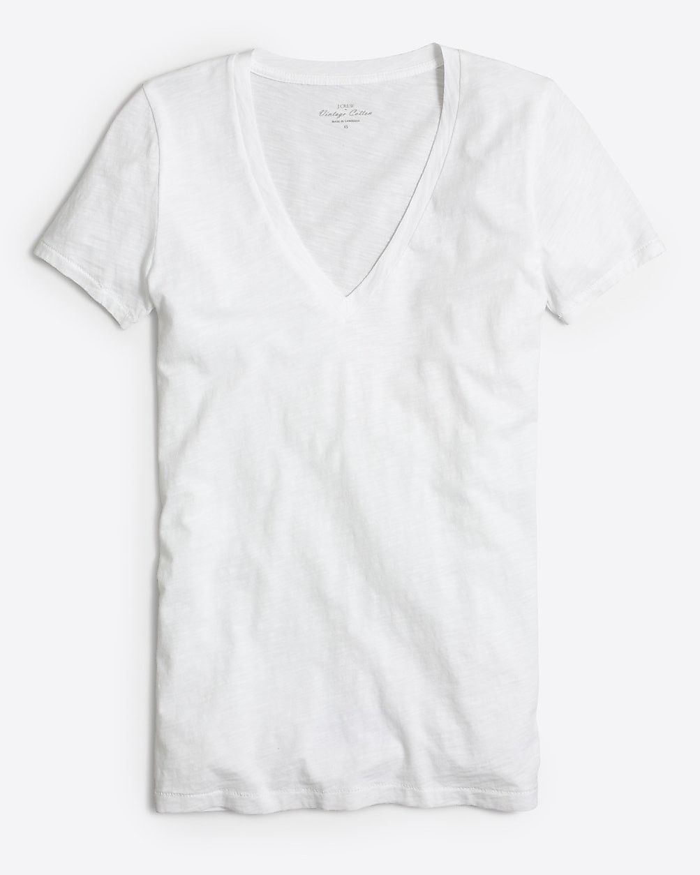 Short-sleeve vintage cotton V-neck tee | J.Crew Factory