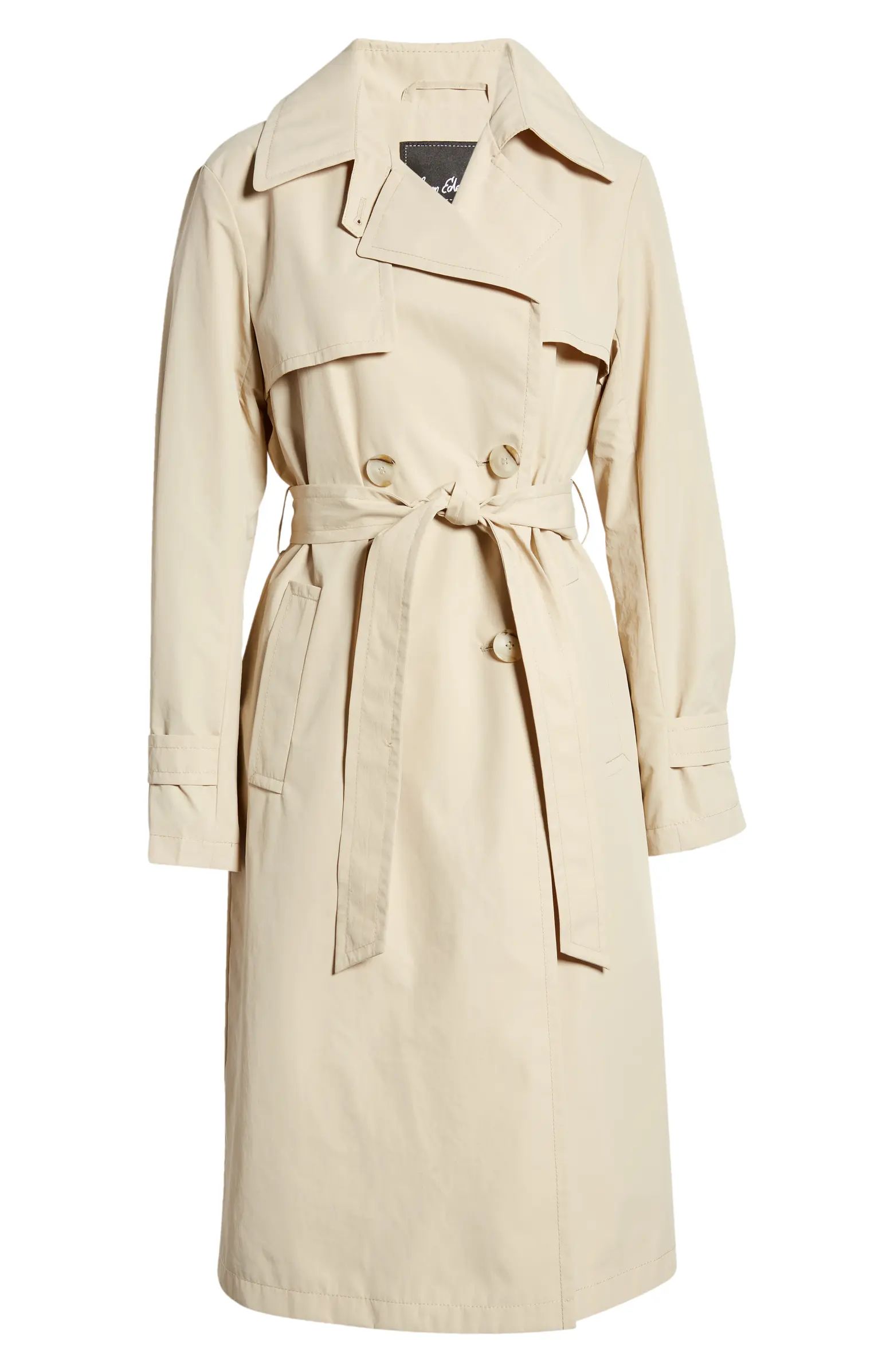 Double Breasted Nylon Trench Coat | Nordstrom