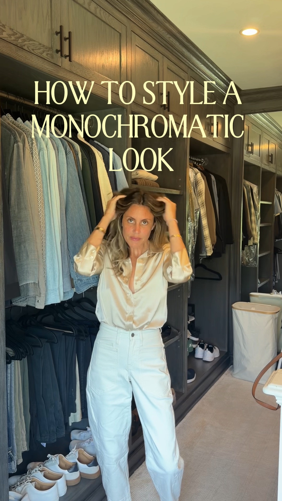 A silk button down is one of those pieces that never lets you down. I paired this one from @Quince  with matching tones for an easy monochromatic look that feels polished without trying too hard.

Proof that sometimes the simplest outfit makes the biggest statement.

Would you wear this look for date night? 🤍

#QuincePartner #DateNightStyle #MonochromaticStyle #Over40Style

#LTKgrwm #LTKOver40