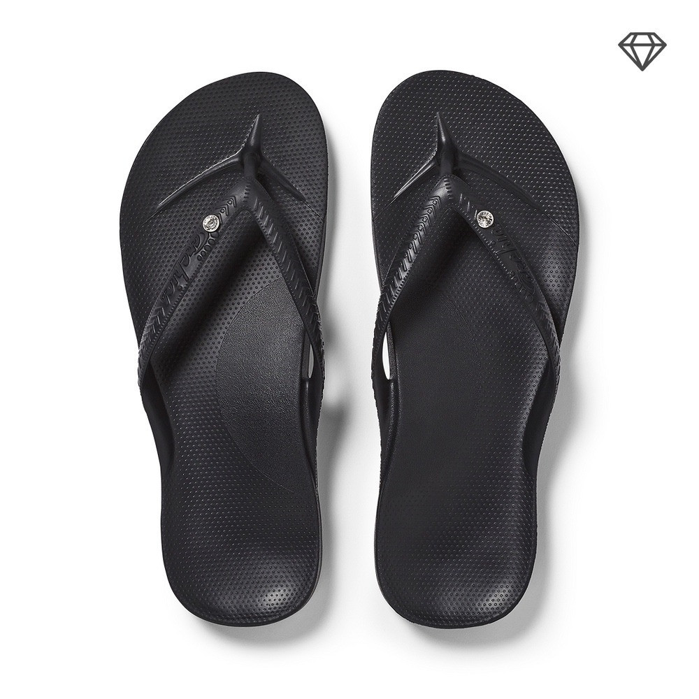 Archies Arch Support Flip Flops Black Mens 8 Womens 9 New With Tags | Poshmark