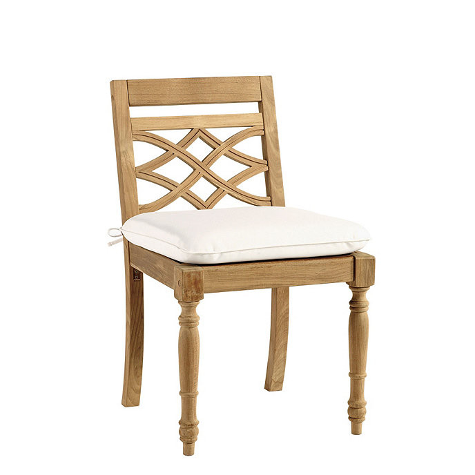 Ceylon Teak Dining Side Chair with Cushion | Ballard Designs, Inc.