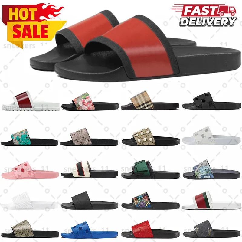 Designer slide slippers women geranium men sandal quality fashion slippers fashion sandals mens a... | DHGate