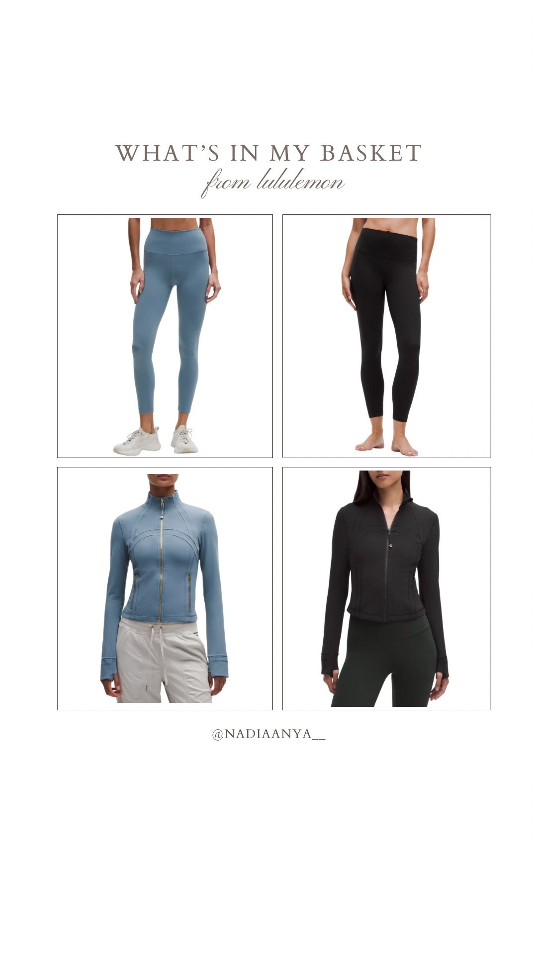What’s in my basket from lululemon!

#LTKfitness #LTKstyletip #LTKeurope