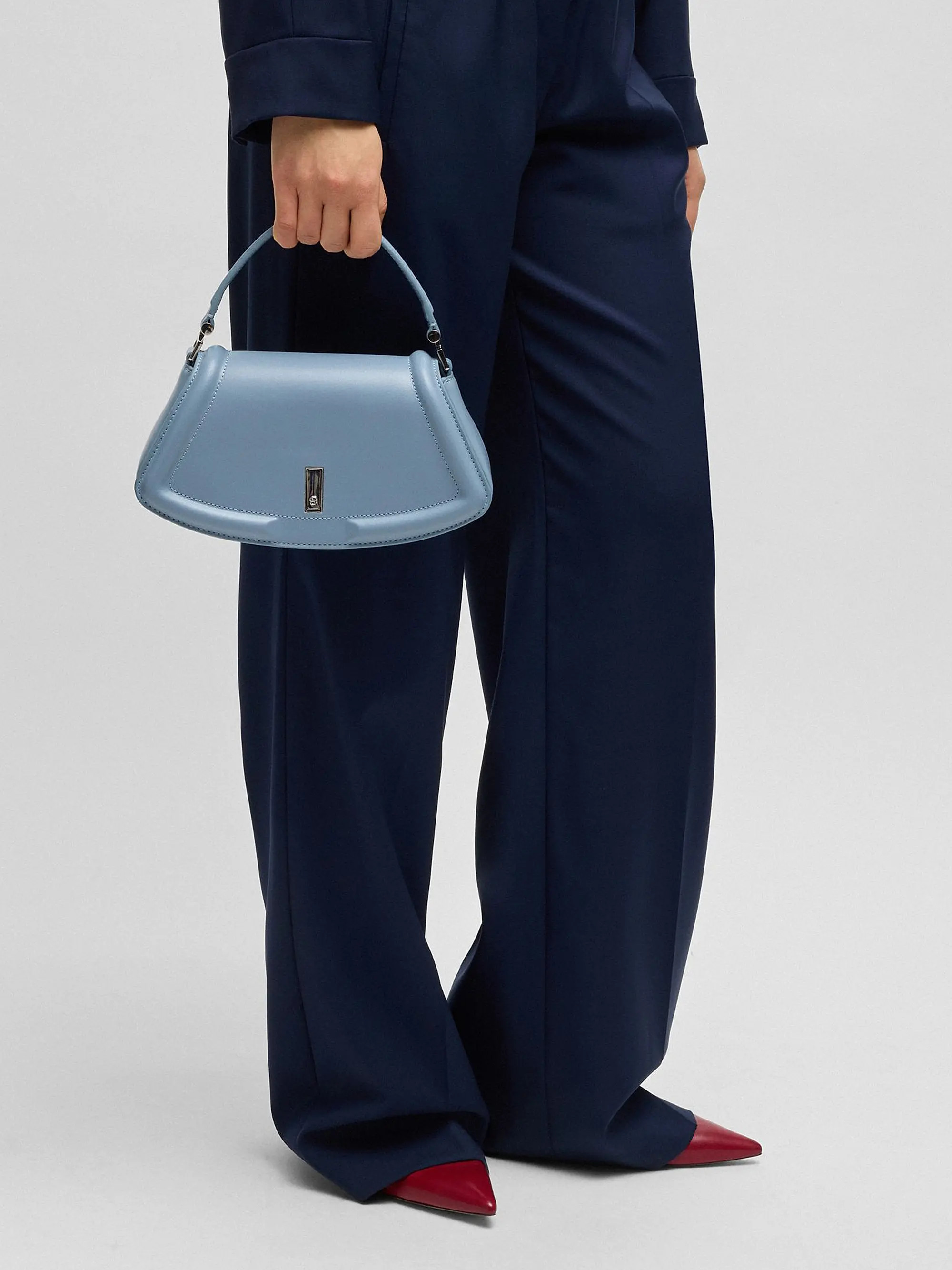 Ariell Leather Shoulder Bag with Double B Monogram Hardware | Saks Fifth Avenue