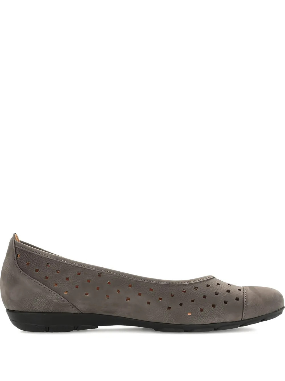 GABOR perforated ballet flats - Grey | Farfetch Global