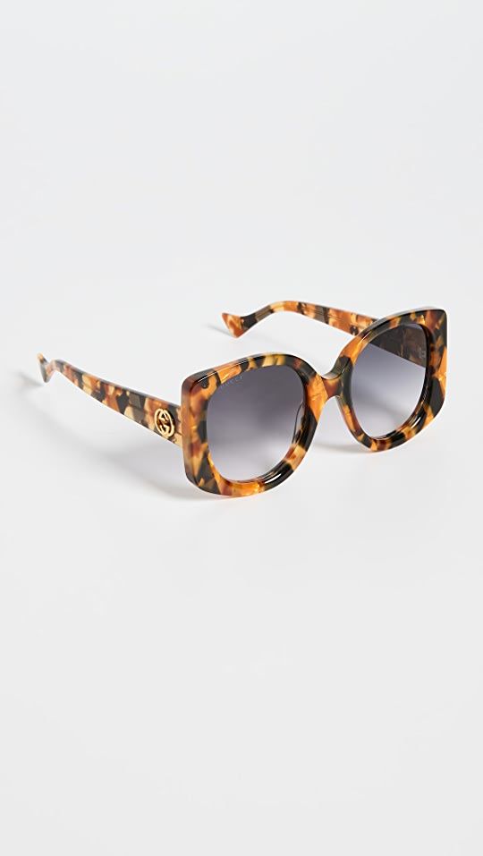 GG Acetate Oversized Round Sunglasses | Shopbop