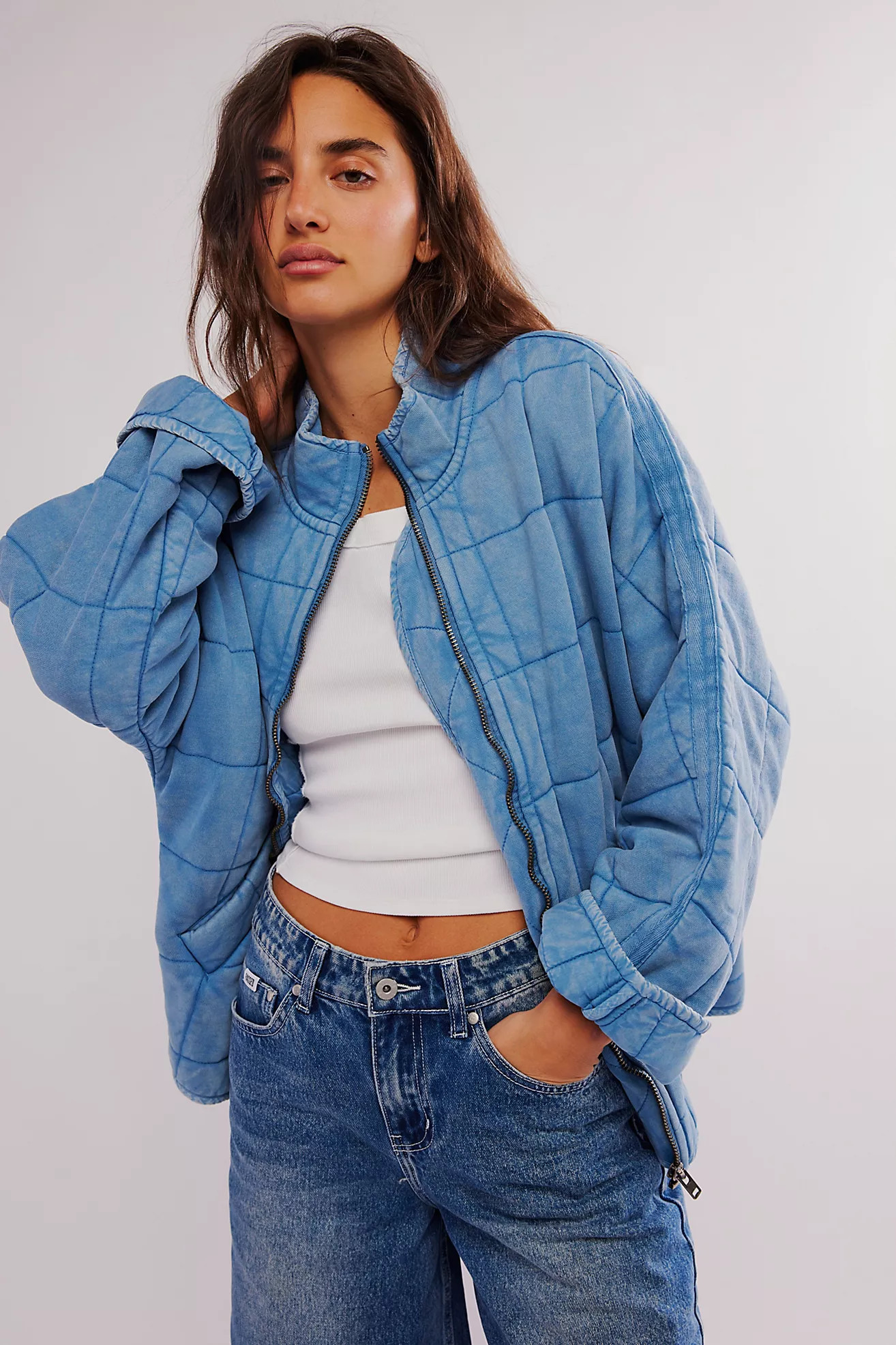 Dolman Quilted Knit Jacket | Free People (Global - UK&FR Excluded)