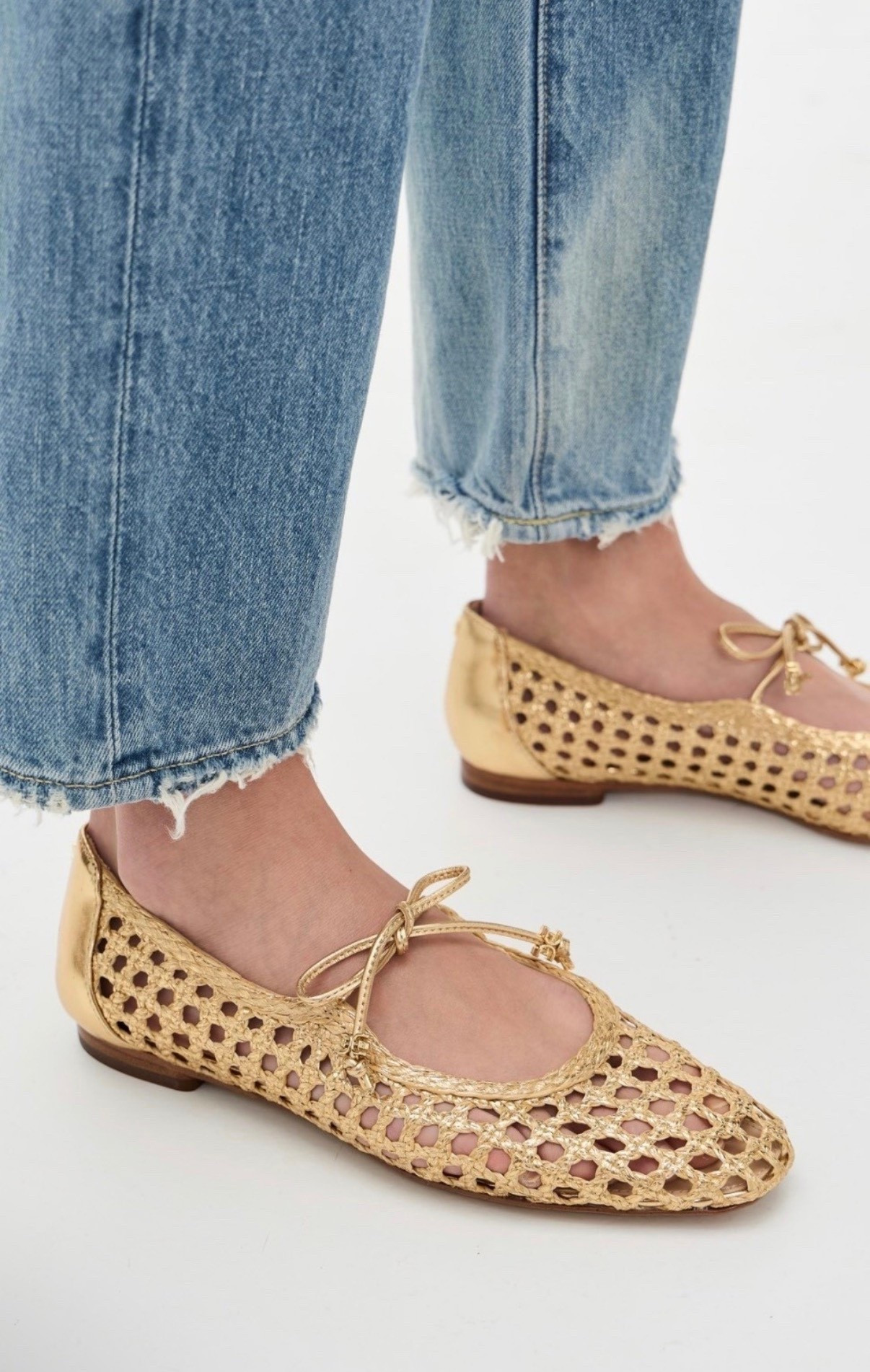 Gold flats 
Spring shoes 

#LTKSeasonal