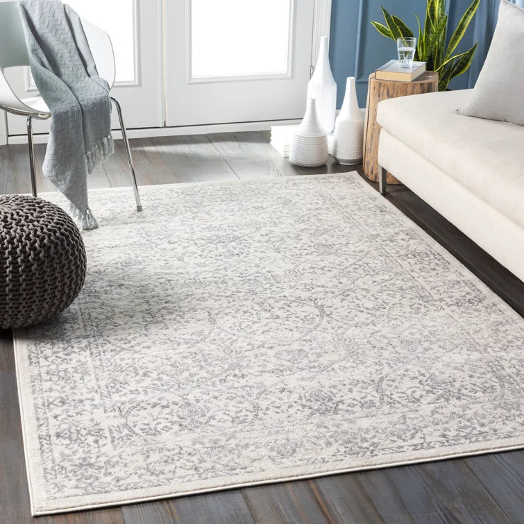 Desoto Power Loom Performance Gray/Ivory Rug | Wayfair North America