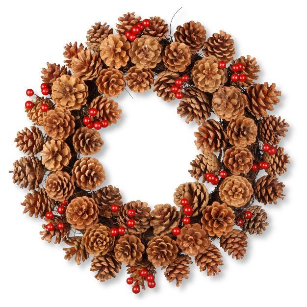20" Pinecone Wreath - National Tree Company | Target