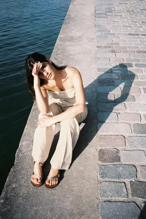 METALLIC-EFFECT SANDALS | Zara UK