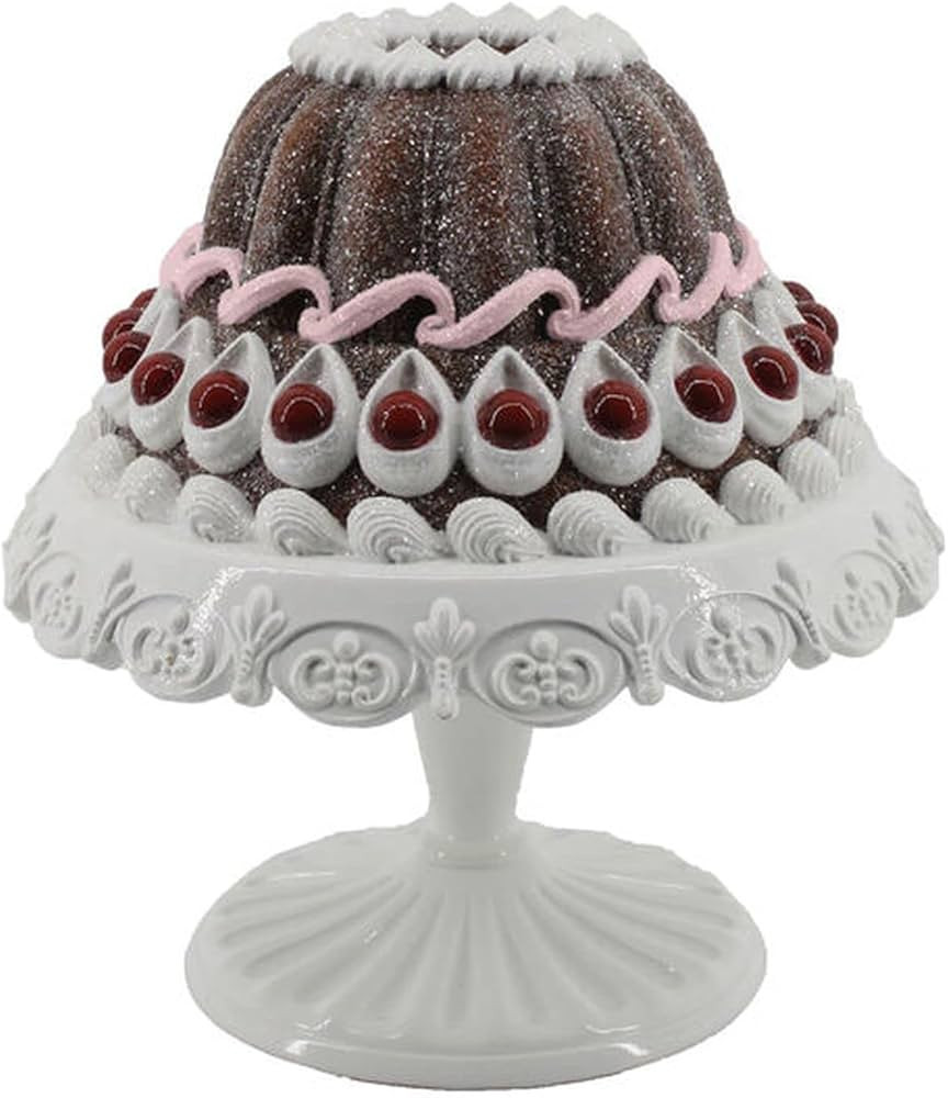 December Diamonds Gingerbread Sweet Shoppe Bundt with Trimmed Cherries Figurine - Charming Holida... | Amazon (US)