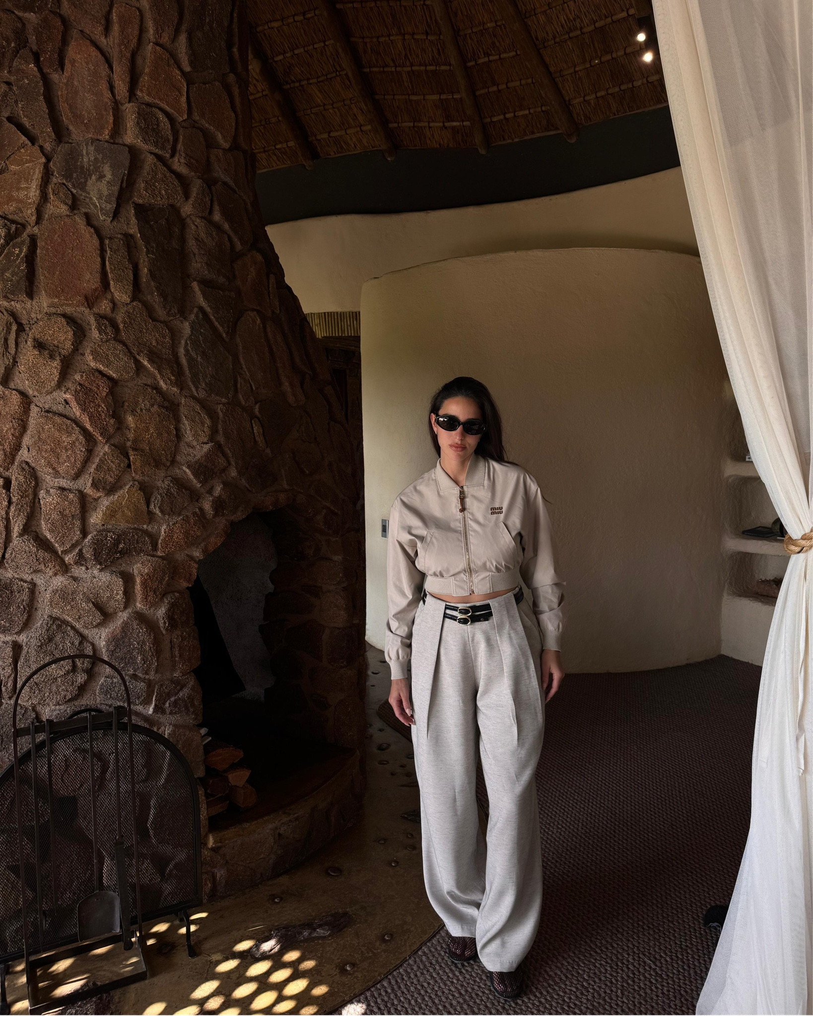 Miu Miu bomber jacket, Anine Bing leather belts, The Frankie Shop grey tailored trousers 🤎

#LTKtravel #LTKspring #LTKuk