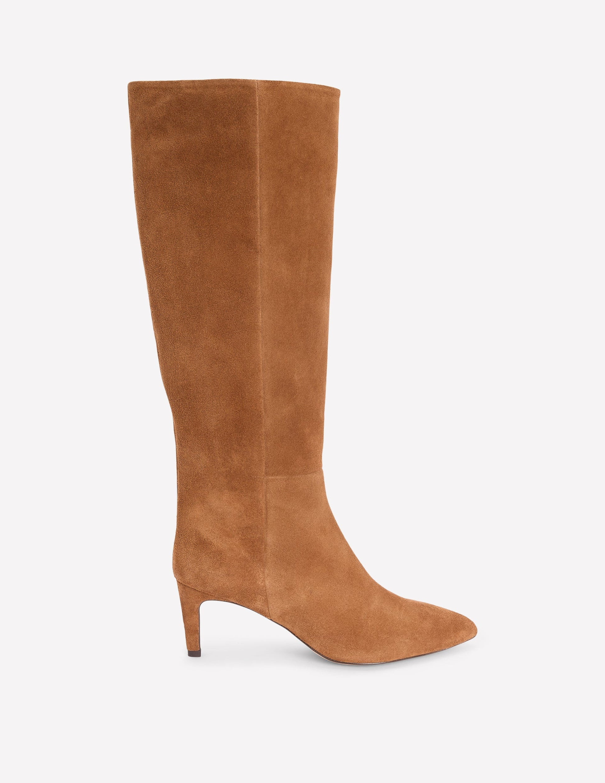 Straight Leg Heeled Boots-Golden Brown | Boden (US)