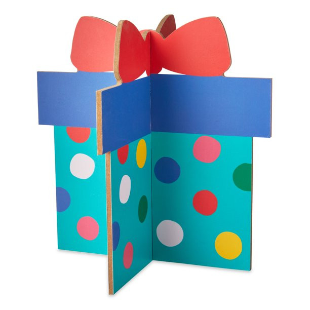 Holiday Time Slotted Present Tabletop Decoration - Walmart.com | Walmart (US)