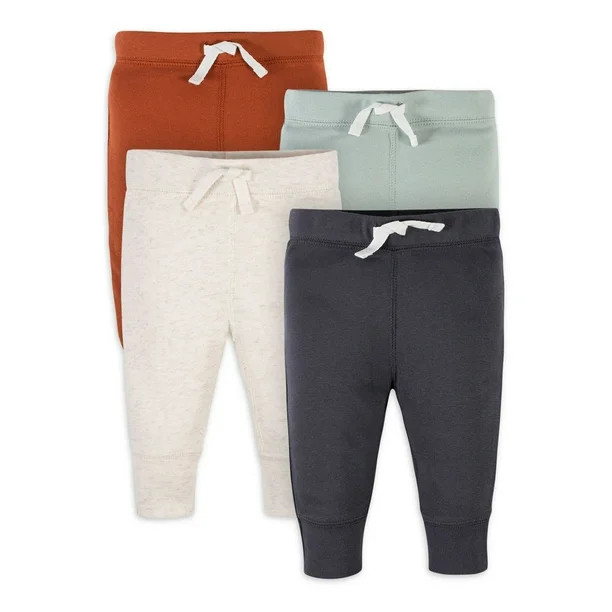 Gerber Baby Boy Jogger Pants, 4-Pack (Newborn-24 Months) - Walmart.com | Walmart (US)