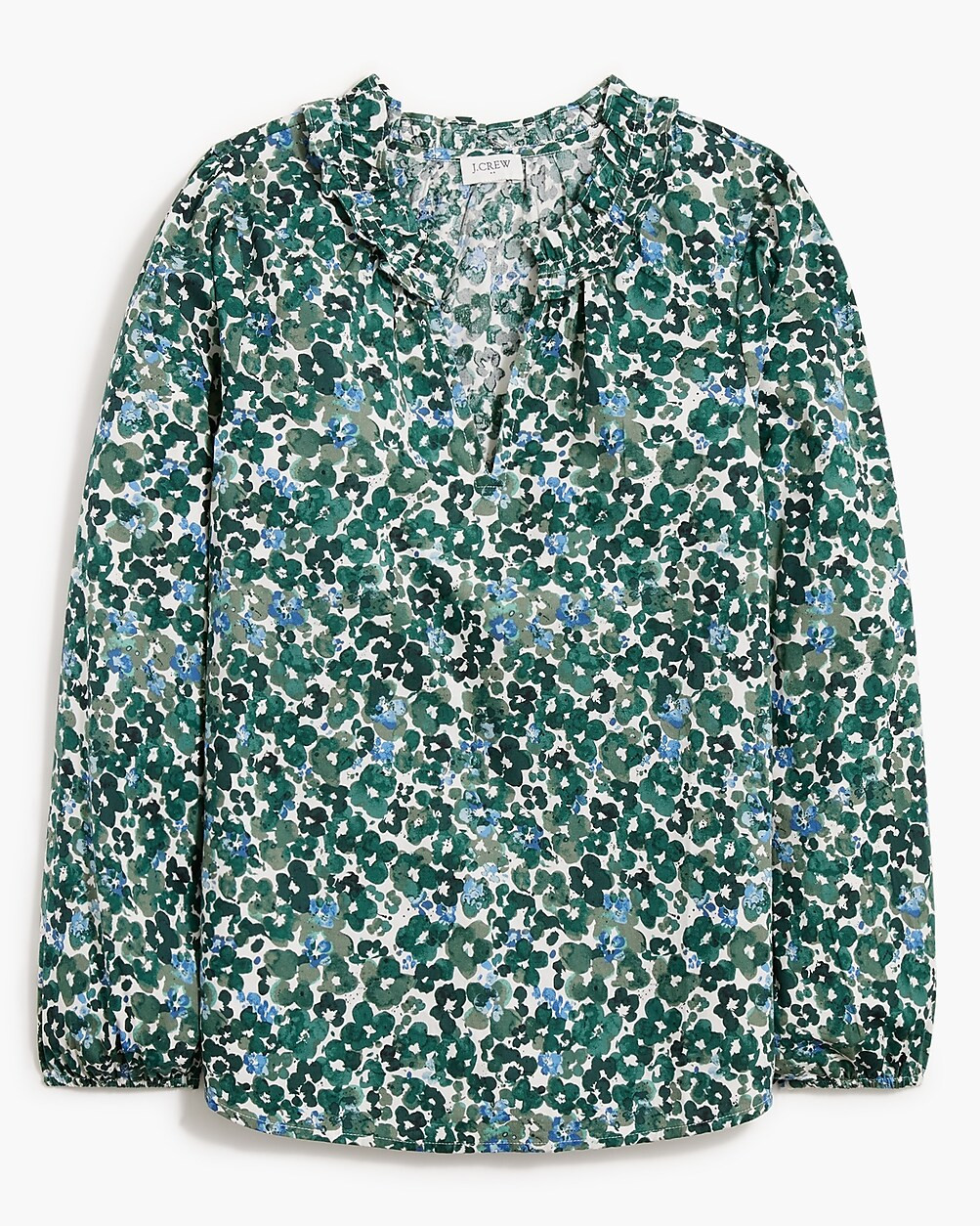 Split-neck ruffle top | J.Crew Factory