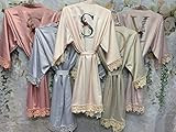 Satin Bridal Robes, Bridesmaid Proposal, Custom Robes, Silk Bridesmaid Robes, Wedding Robe, Bridal P | Amazon (US)