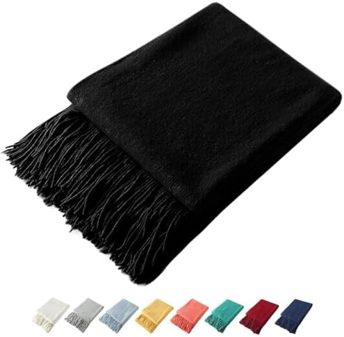 RECYCO Throw Blanket Soft Cozy Chenille Throw Blanket with Fringe Tassel for Couch Sofa Chair Bed... | Amazon (US)
