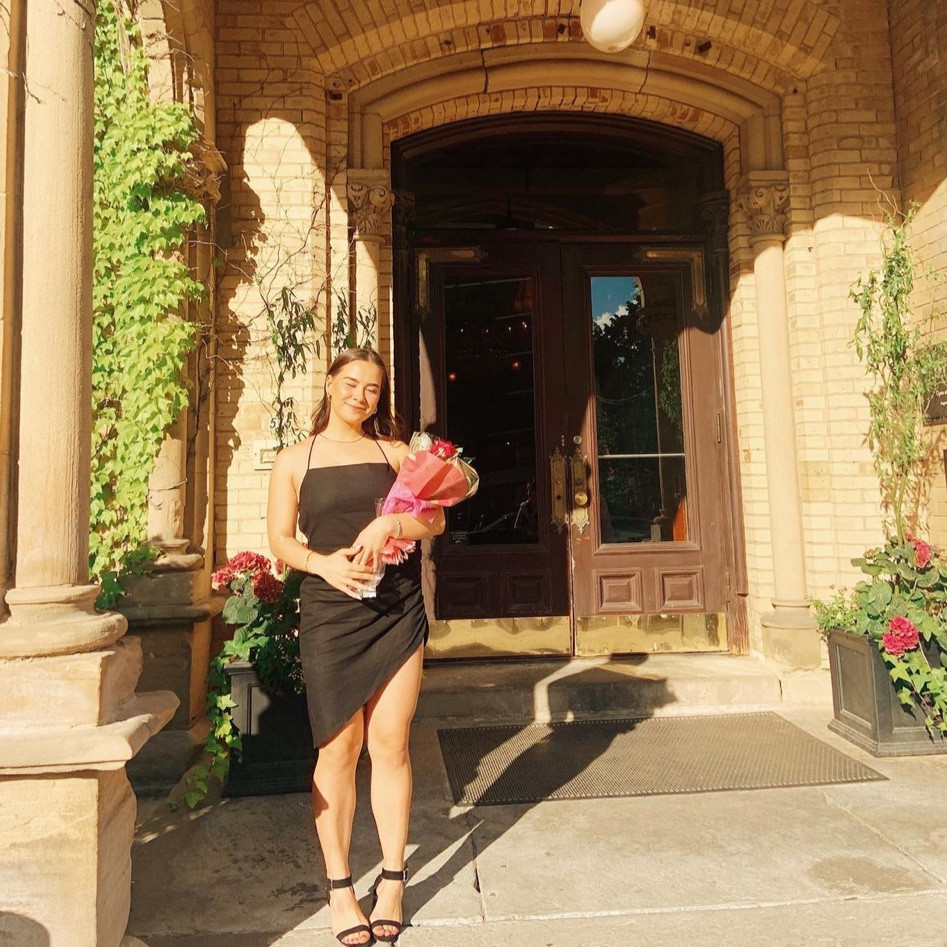 Classic black linen dress with open back from Princess Polly. Strappy low black heels from Steve Madden The perfect graduation dress for spring! 💐

#LTKunder100 #LTKstyletip #LTKFind