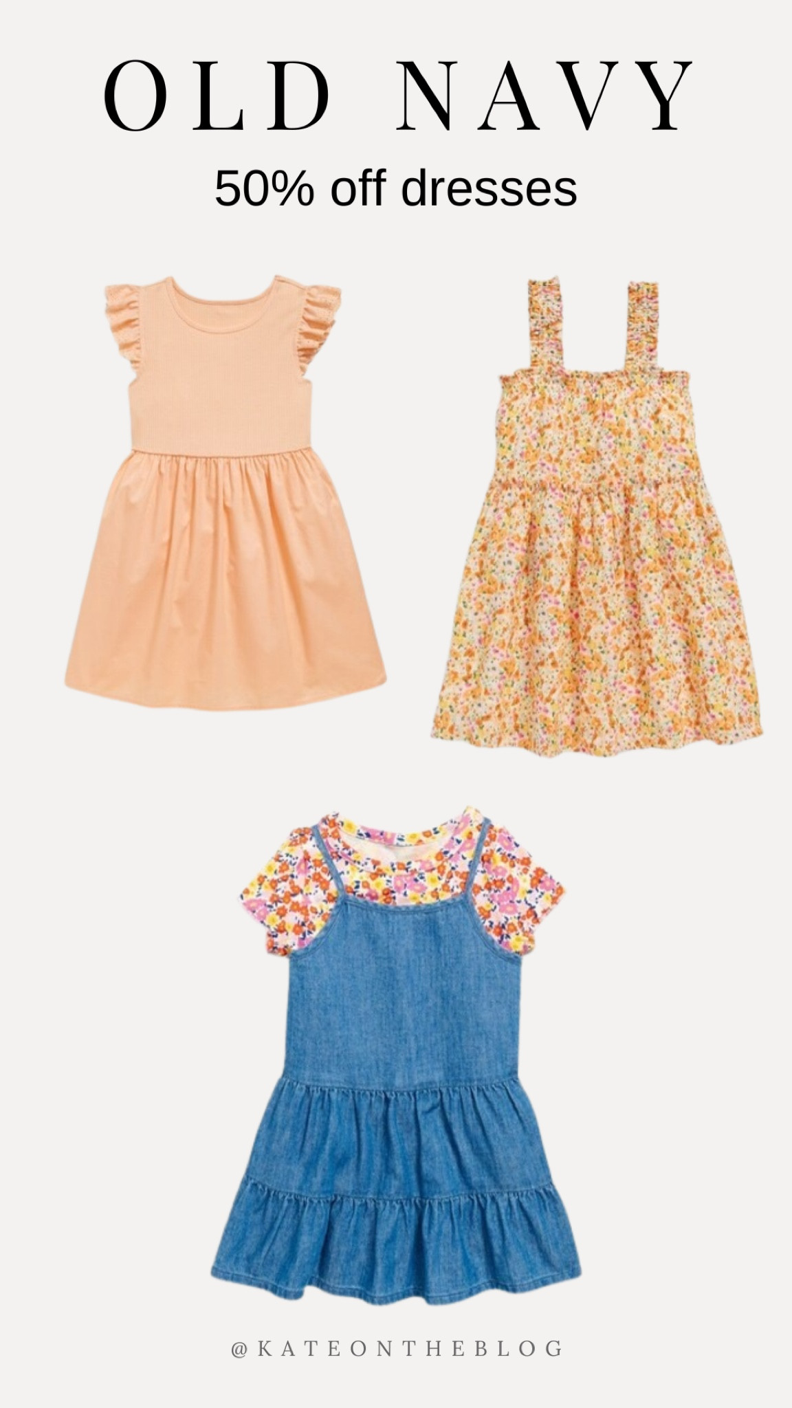 Toddler and kids dresses 50% off at old navy!

#LTKfindsunder50 #LTKkids #LTKSpringSale