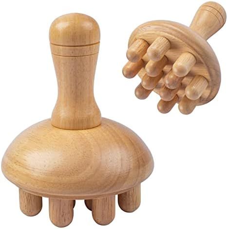 Wooden Mushroom Shape Massager | Manual Wood Therapy Massage Tool, Anti Cellulite, Maderoterapia,... | Amazon (US)